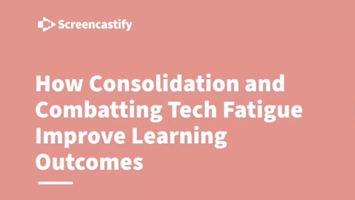 Consolidate Tech Tools to Fight Fatigue
